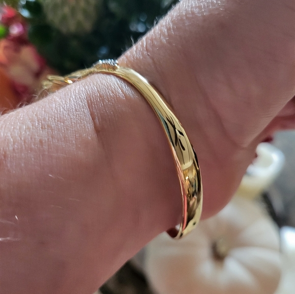 NWOT ALEXIS.BITTAR GOLD CUFF 10k GOLD rhodium plated NWOT - Picture 10 of 13